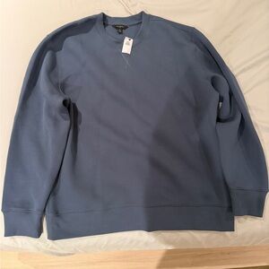 Banana Republic Men's Scuba Crew Sweatshirt - Atmosphere Blue